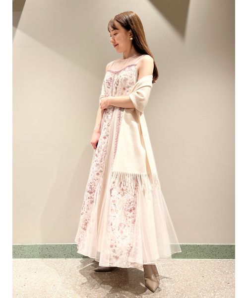 未使用品】SNIDEL snidel&Brigitte エンブロイダリーワンピ 淡い