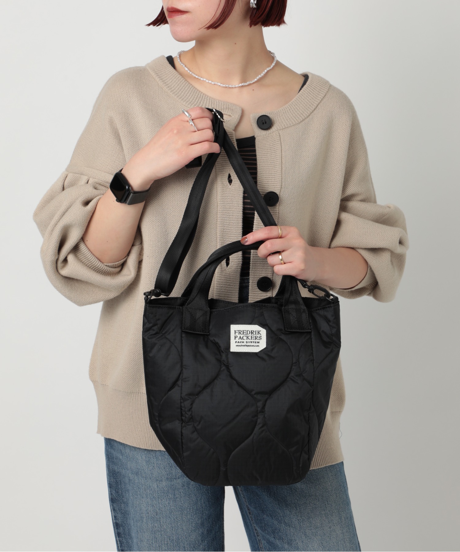 【FREDRIK PACKERS / フレドリックパッカーズ】 70D MISSION TOTE QUILTING トートバッグ ショルダーバッグ  キルティング