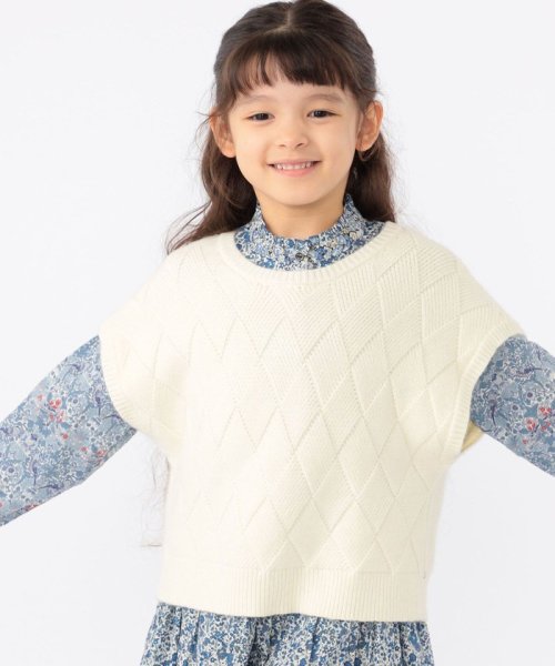 SHIPS KIDS(シップスキッズ)/SHIPS KIDS:100～140cm /〈手洗い可能〉ジャカード ベスト/img02