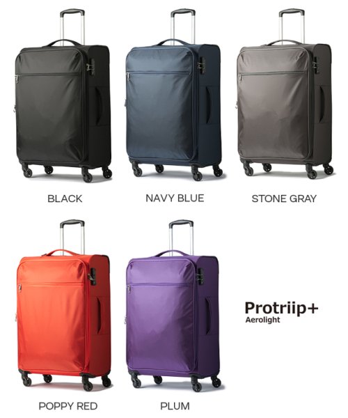 protrip(プロトリップ)/プロトリップ スーツケース Mサイズ 軽量 56L/63L 拡張 撥水 中型 ソフトキャリーケース エアロライト Protriip Aerolight PP－A/img03