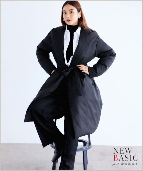 【滝沢眞規子さん着用】リュクスダウン ガウンコート 