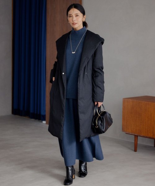 【滝沢眞規子さん着用】リュクスダウン ガウンコート 