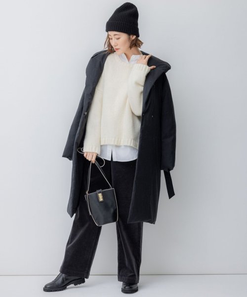 【滝沢眞規子さん着用】リュクスダウン ガウンコート 