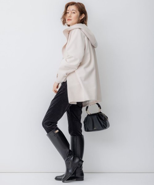 ウールカシミヤビーバー フード付き ショートコート ウールカシミヤビーバー コート 品番