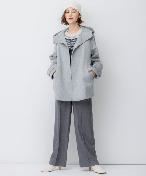 ウールカシミヤビーバー フード付き ショートコート ウールカシミヤビーバー コート 品番