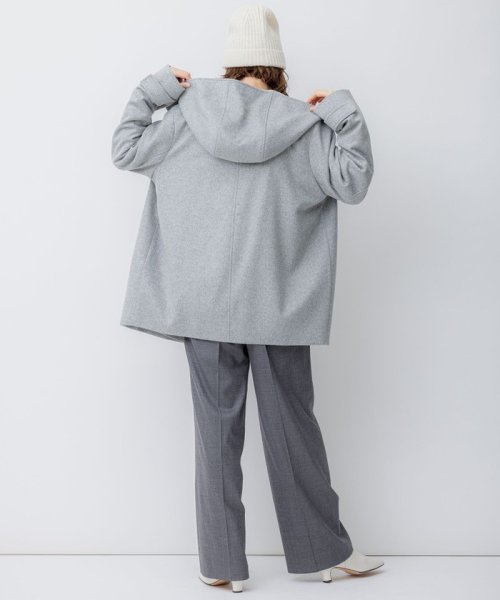 ウールカシミヤビーバー フード付き ショートコート ウールカシミヤビーバー コート 品番