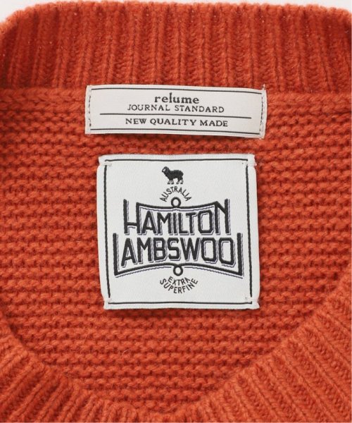 JOURNAL STANDARD relume Men's(ジャーナルスタンダード　レリューム　メンズ)/HAMILTON WOOL ガーター クルーネックニット/img53