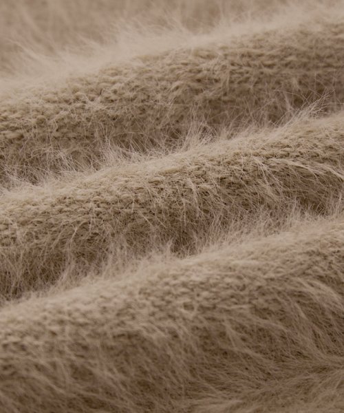 【WEB限定】シャギーVネックニットカーディガン[静電気軽減] WEB限定