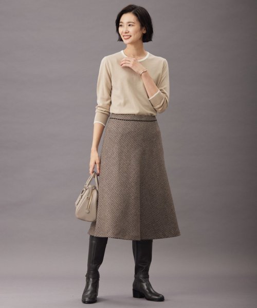 J.PRESS LADIES（LARGE SIZE）(J．プレス　レディス（大きいサイズ）)/T/W 千鳥 ツイード フレアー スカート/img03