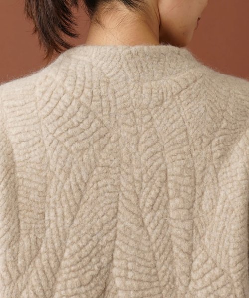 ボトルネックロングニットベスト 