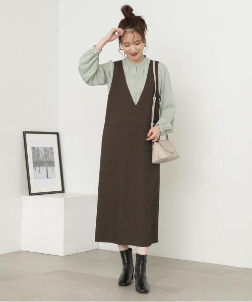 N Natural Beauty Basic(エヌナチュラルビューティベーシック)/Ｖネックジャンパースカート《S Size Line》/img37