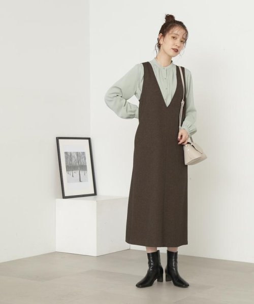 N Natural Beauty Basic(エヌナチュラルビューティベーシック)/Ｖネックジャンパースカート《S Size Line》/img38