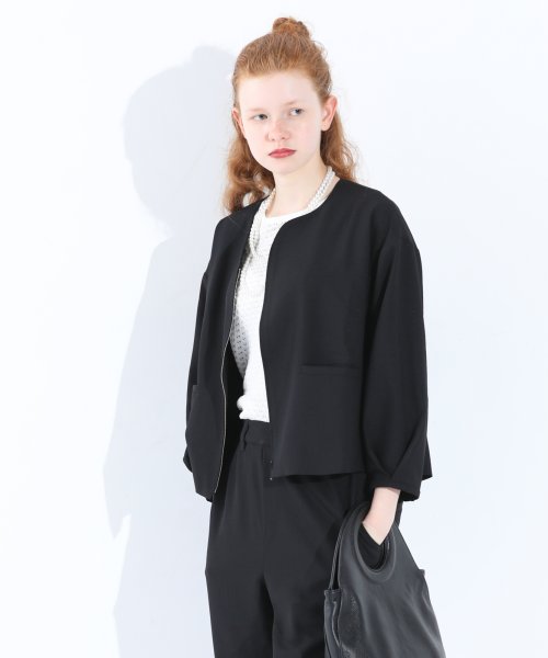 「KELEN/ケレン」デザインネックジャケット/LONICA 身幅 肩幅 総丈 そで丈