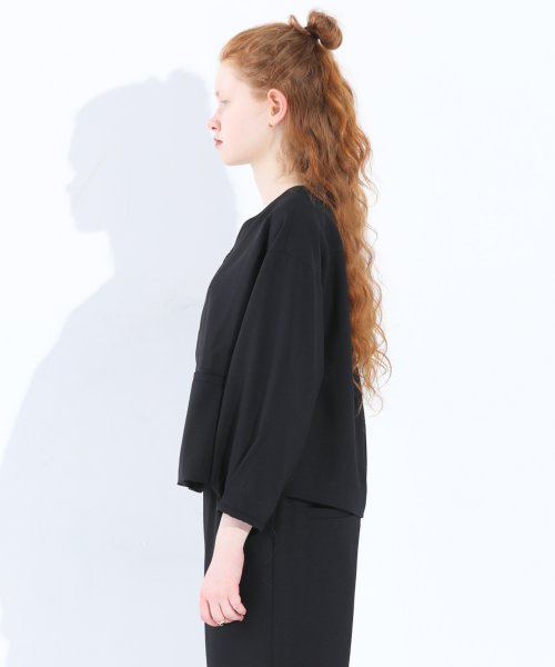 「KELEN/ケレン」デザインネックジャケット/LONICA 身幅 肩幅 総丈 そで丈