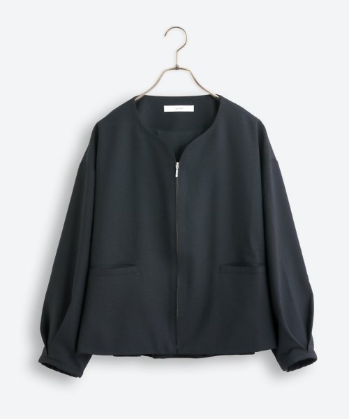 「KELEN/ケレン」デザインネックジャケット/LONICA 身幅 肩幅 総丈 そで丈