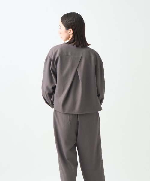 「KELEN/ケレン」デザインネックジャケット/LONICA 身幅 肩幅 総丈 そで丈