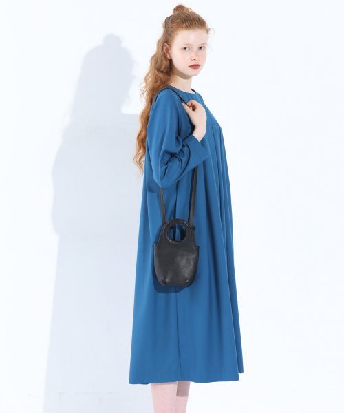 「KELEN/ケレン」タックデザインワンピース/HILA 身幅 肩幅 総丈 そで丈