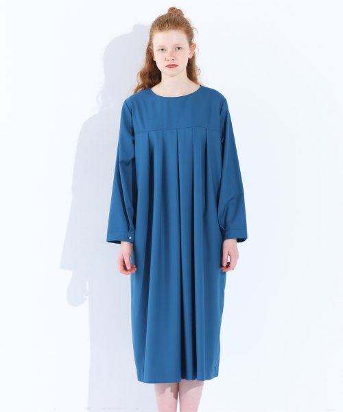 「KELEN/ケレン」タックデザインワンピース/HILA 身幅 肩幅 総丈 そで丈