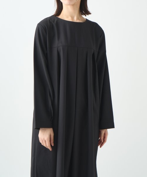 「KELEN/ケレン」タックデザインワンピース/HILA 身幅 肩幅 総丈 そで丈