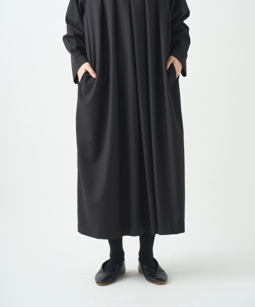 「KELEN/ケレン」タックデザインワンピース/HILA 身幅 肩幅 総丈 そで丈