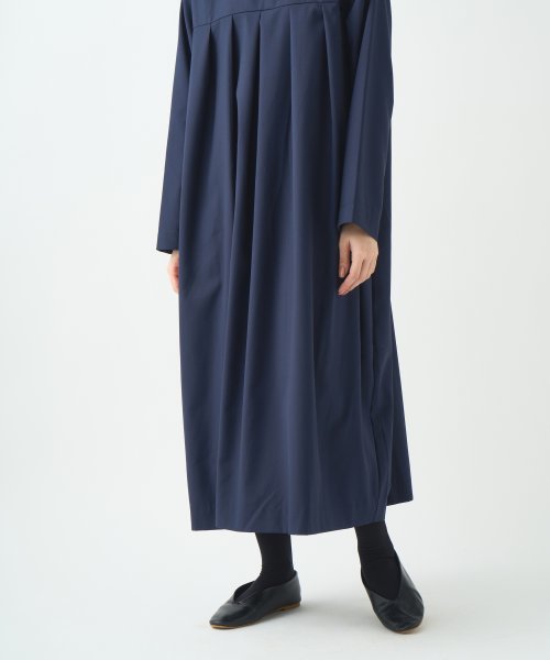 「KELEN/ケレン」タックデザインワンピース/HILA 身幅 肩幅 総丈 そで丈