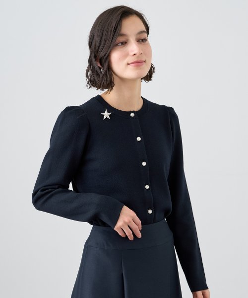 メリノウールビジュー カーディガン P3232085308(24750円)