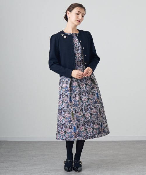 メリノウールビジュー カーディガン P3232085308(24750円)