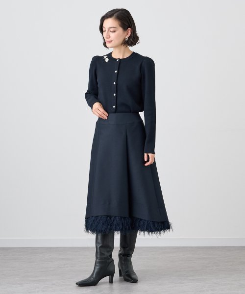 メリノウールビジュー カーディガン P3232085308(24750円)