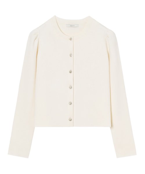 メリノウールビジュー カーディガン P3232085308(24750円)