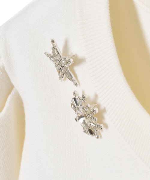 メリノウールビジュー カーディガン P3232085308(24750円)