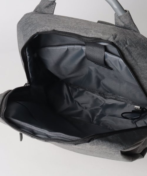 SETUP7(SETUP7)/【SETUP7】シンプル バックパック リュックサック リュック バッグ 鞄 A4収納可 スクエアリュック 通勤 16inch KNF026/img08