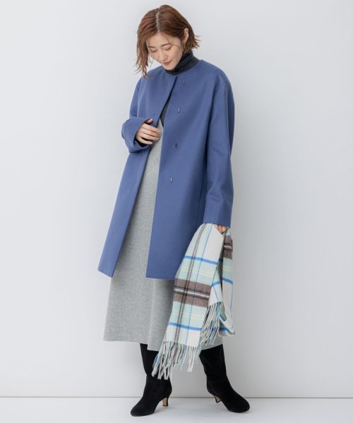 ウールカシミヤビーバー ノーカラー コート 商品説明2023 Autumn & Winter合わせるアイテムを選ばない万能コート■デザインシンプルで使い勝手の良いノーカラーコート。襟が無 Z2365889891(18295円)