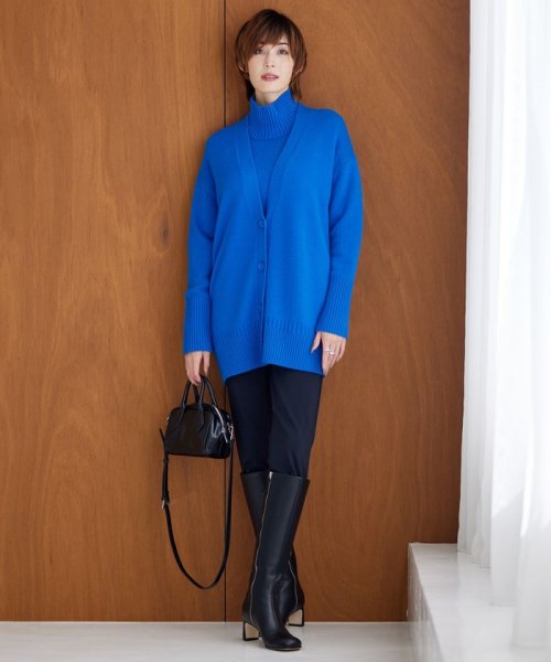 【洗える】 ソフトカシミヤミックス カーディガン 