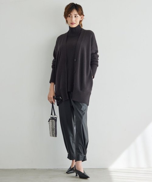 【洗える】 ソフトカシミヤミックス カーディガン 