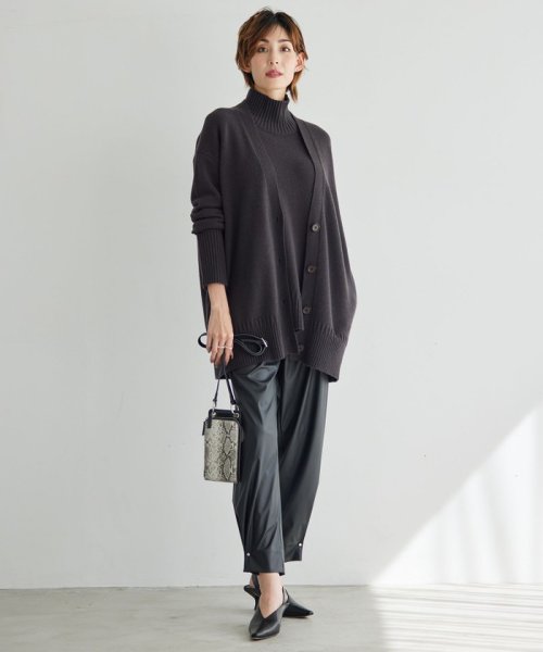 【洗える】 ソフトカシミヤミックス カーディガン 