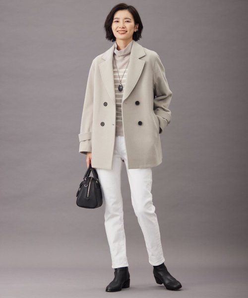 J.PRESS LADIES(J．プレス　レディス)/【洗える】SEMI WORSTED WOOL バスクボーダー ニット/img02