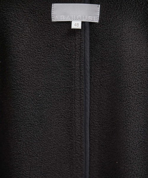 【ネオスエード】裏フリース ステンカラーコート / バルマカーンコート モデル：H180 B93 W76 H94 着用サイズ：48ブラック