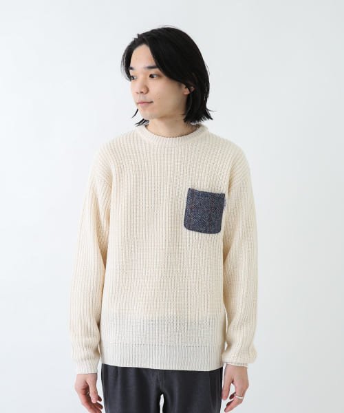 URBAN RESEARCH Sonny Label(アーバンリサーチサニーレーベル)/ハリスツイードポケット付ニットプルオーバー/img16