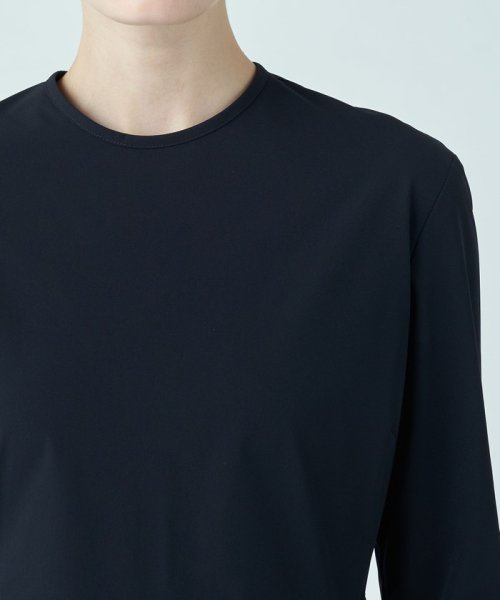 ストレッチタフタ ボックスタックワンピース 