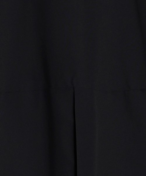 ストレッチタフタ ボックスタックワンピース 