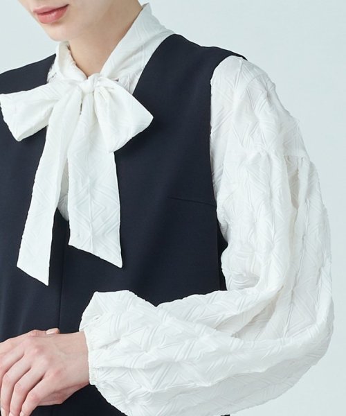 ジョーゼットジャージー オールインワン 【TICCA/ティッカ】バルーンスリーブコンビネゾン BCD1867593179(14300円)