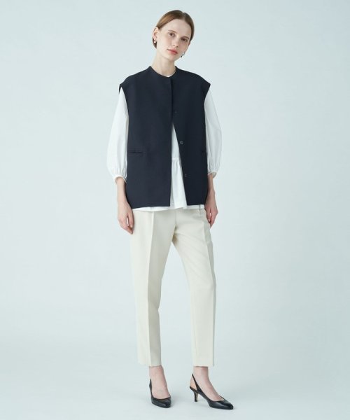 ピンドットマトラッセ コクーンジレ 