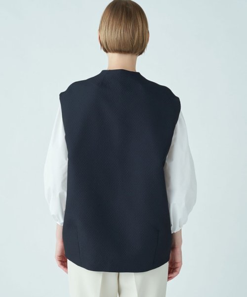 ピンドットマトラッセ コクーンジレ 