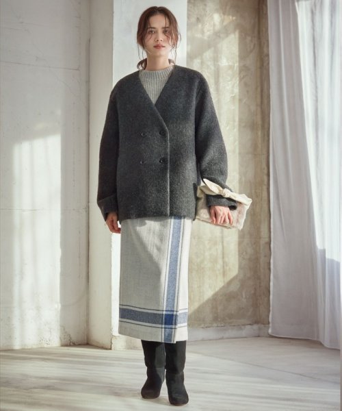 【SLOW/一部店舗限定】スライバーウール アウター 