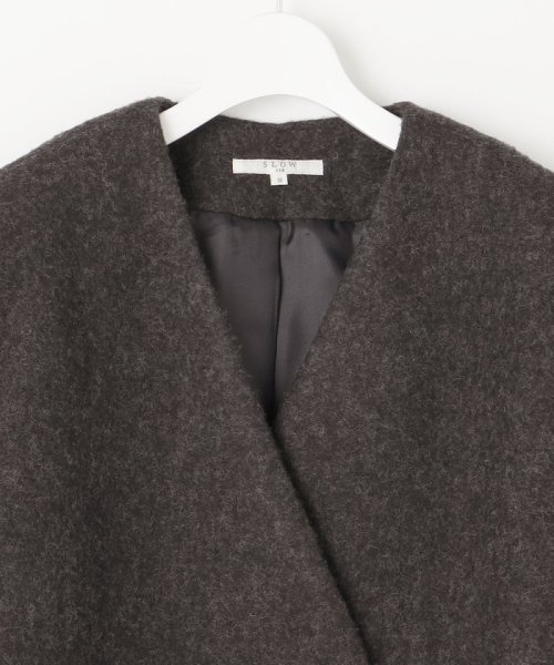 【SLOW/一部店舗限定】スライバーウール アウター 