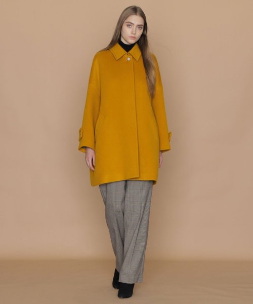 【L】【ROSLEY/ロズリー】ピュアラムビーバーステンカラーコート ROSLEY/ロズリー