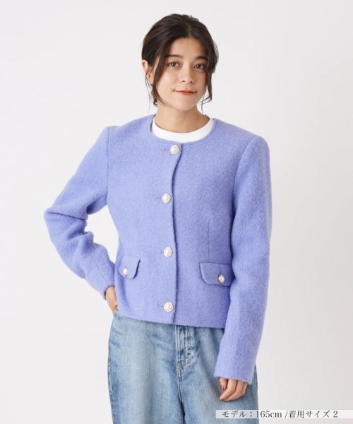 ノーカラージャケット 