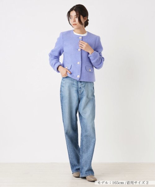 ノーカラージャケット 