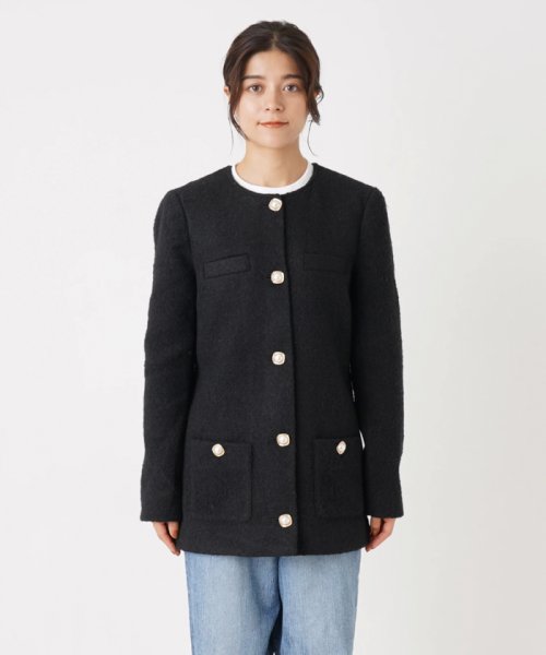 セミロングノーカラージャケット セミロングノーカラージャケット セミロングノーカラージャケット B1851727192(14278円)