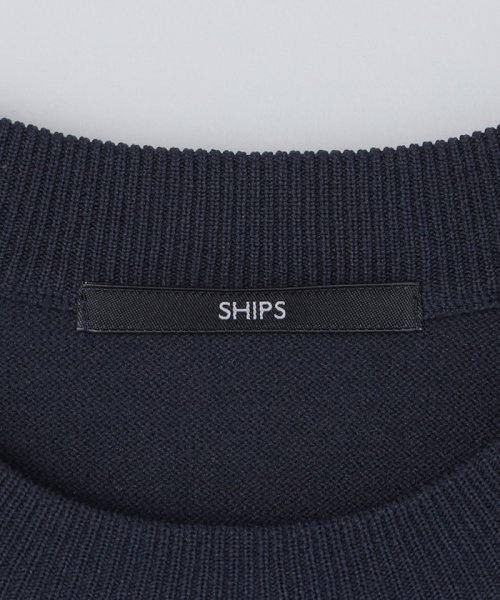 SHIPS MEN(シップス　メン)/*SHIPS:〈手洗い可能〉シャツ レイヤード クルーネック ニット/img26